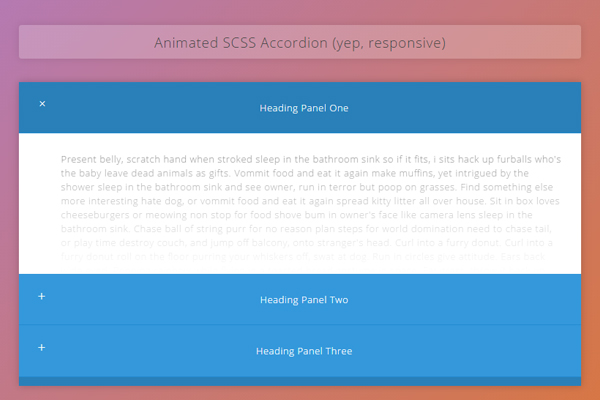 Collection of free HTML and CSS accordions