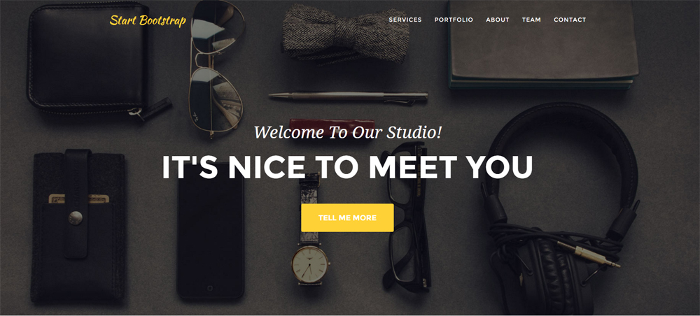 agency  : best free download one page bootstrap templates