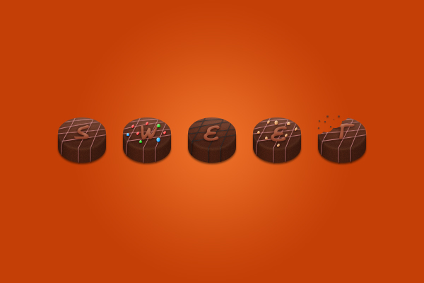 Chocolate Candies Text Effect