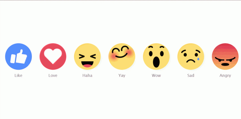 Facebook Emoji Reactions