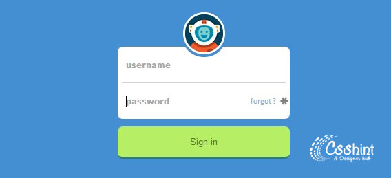 Stylish HTML5 And CSS3 Login Forms