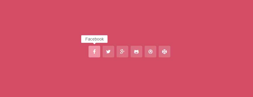 CSS3 Hover Effects Social Icons