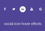 how to create social media icons with hover effects