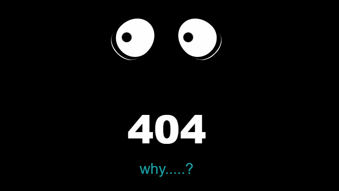 HTML Funny 404 Pages
