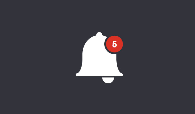 CSS Notification Bell Icon