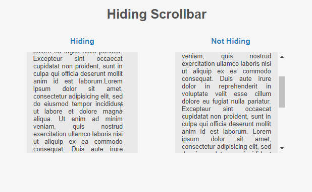 CSS Custom Scroll Bar