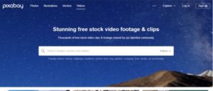pixabay - Free Stock Video Sites