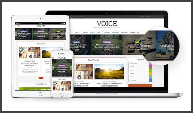 Voice News Magazine WordPress Theme