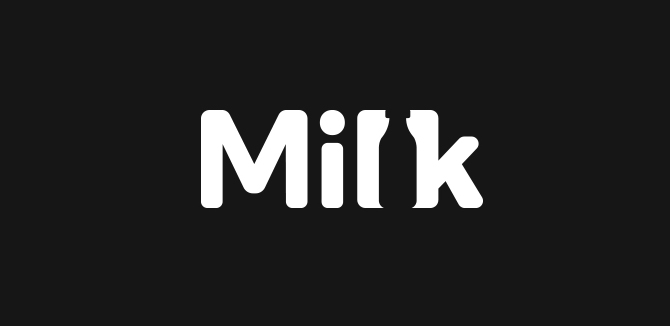 Milk Logo by Sumesh A K