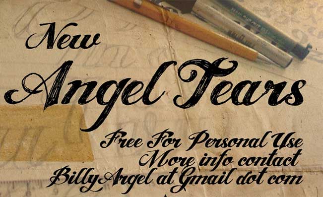 ANGEL TEARS Font