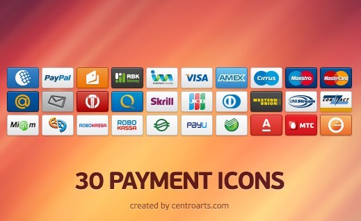30-Small-and-Clean-Payment-Icon-Set