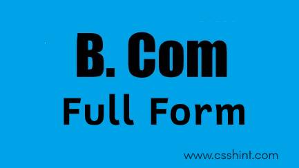 B-Com Full form