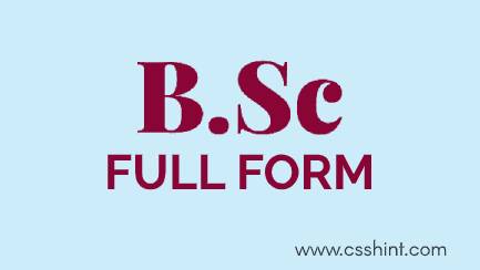 BSc Full form