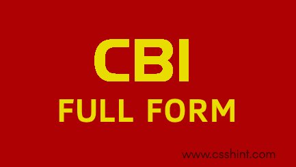 CBI Full form