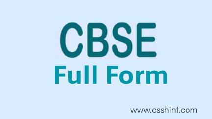 CBSC Full form