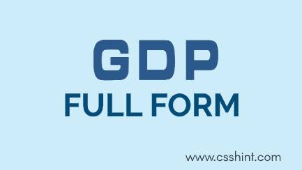 GDP Full form