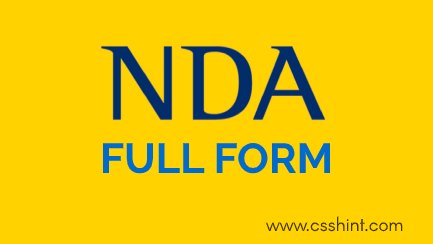 NDA Full form