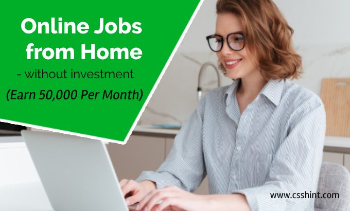 Investment free home based jobs