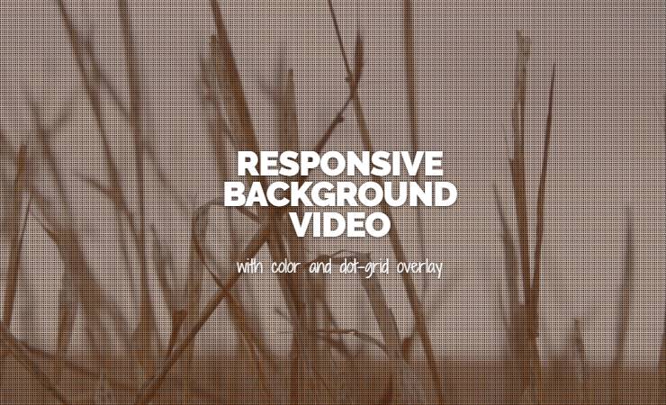 Responsive Background Video