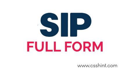 SIP Full form