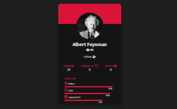 UI Profile Card