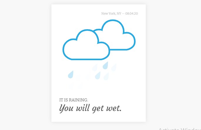 Weather Widget with CSS