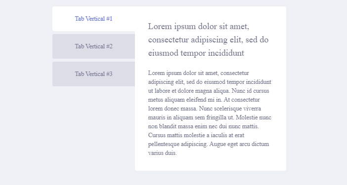 Bootstrap 4 Simple vertical tabs