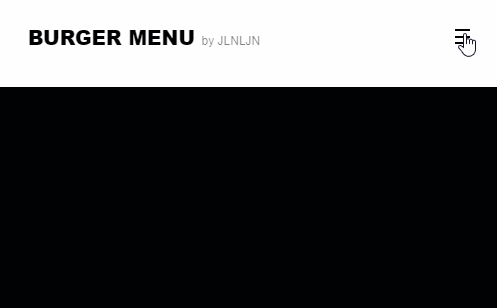 CSS hamburger menu