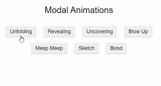 modal popup animation