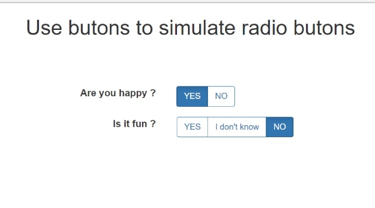 BOOTSTRAP SEXY RADIO BUTONS