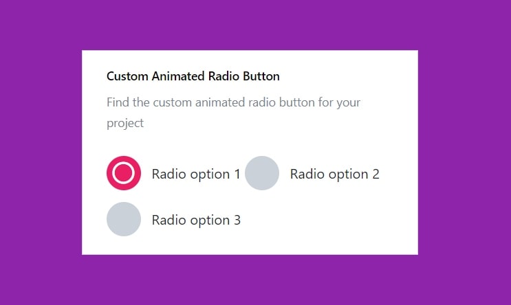 Bootstrap 4 custom radio button