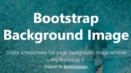 Bootstrap background image 