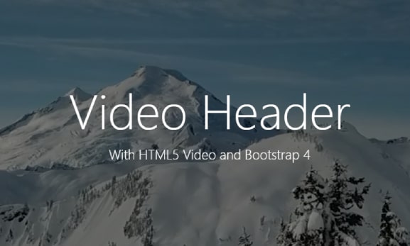 bootstrap video background