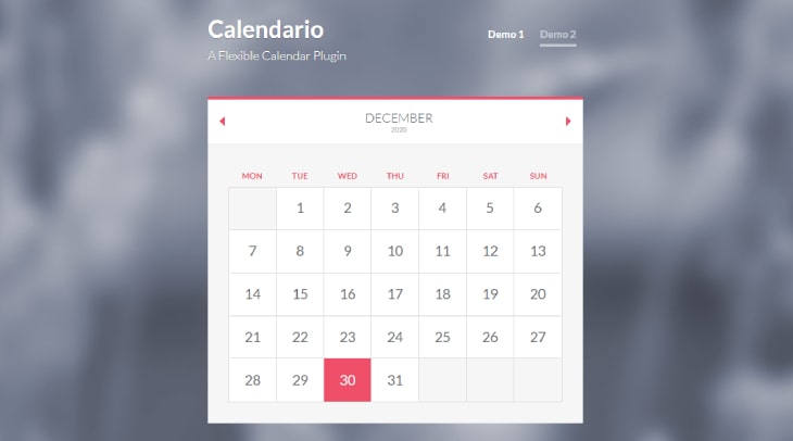 A Flexible Calendar Plugin