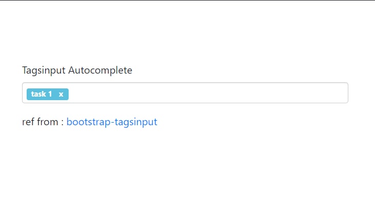 Bootstrap 4 autocomplete tags input