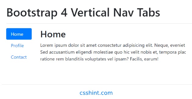 Bootstrap 4 vertical tabs responsive