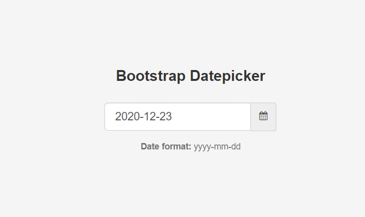 Bootstrap Datepicker