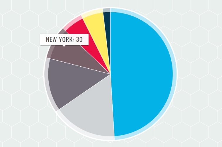 SVG Pie chart with tooltip