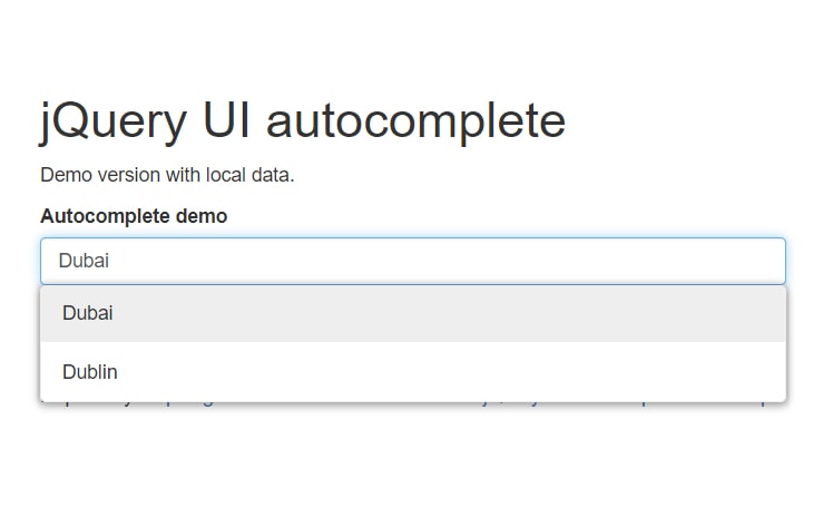 jQuery UI Autocomplete for Bootstrap