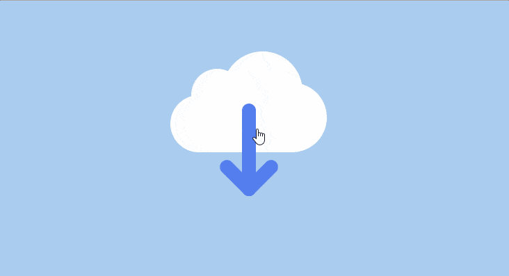 Cloud Download Animation
