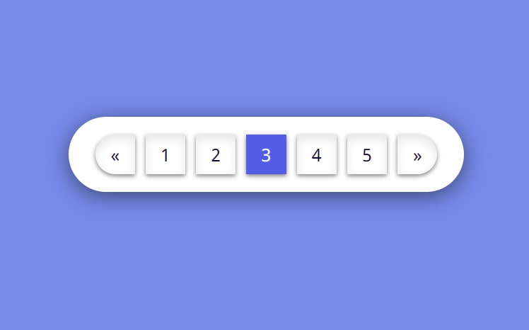 Pagination using HTML and CSS ...