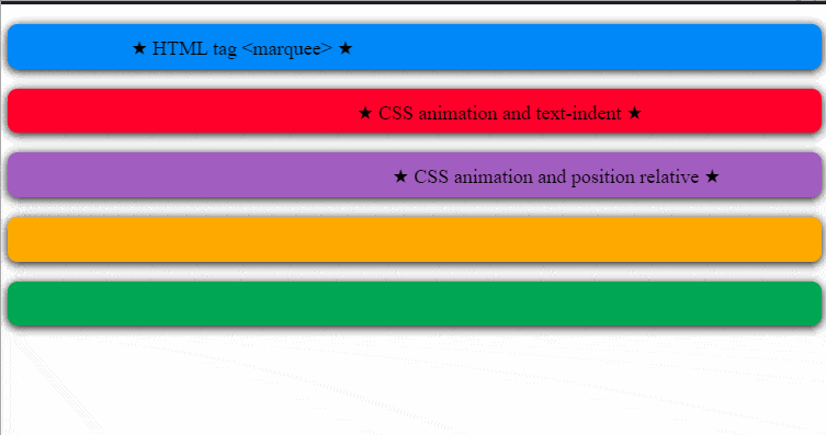 Marquee CSS