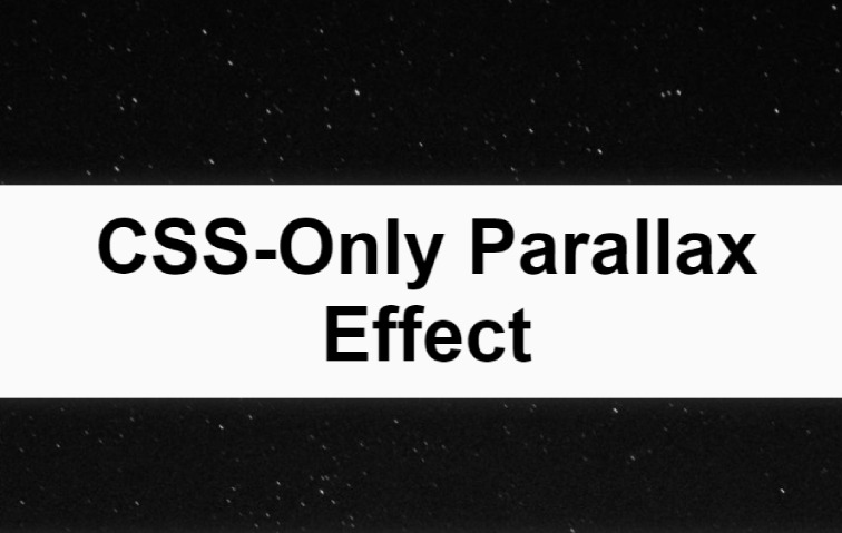 CSS-Only Parallax Effect