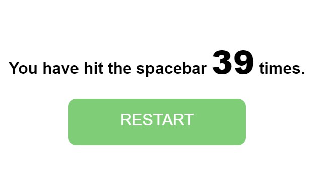Spacebar counter