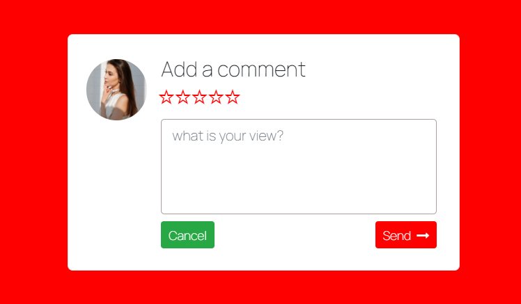 Bootstrap 4 comment section form with ratings