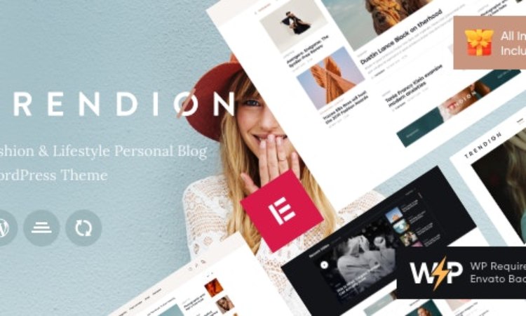 Trendion A Personal Lifestyle Blog and Magazine WordPress Theme