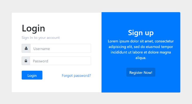 Bootstrap login Page