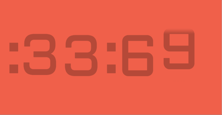 CSS-Only Countdown Clock