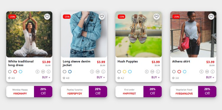 Bootstrap 4 product detail window template