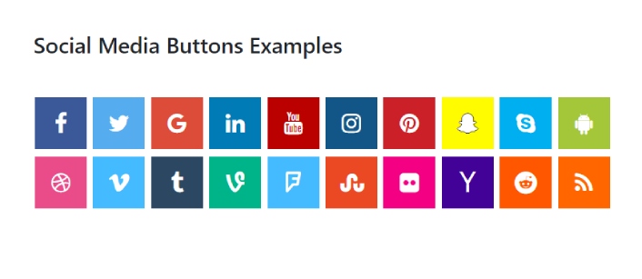 How to include Social Media Icons using HTML CSS